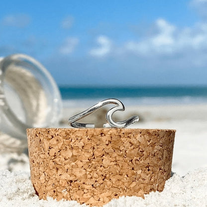 Silver Sea Wave Ring | Sustainable Ocean-Inspired Jewelry