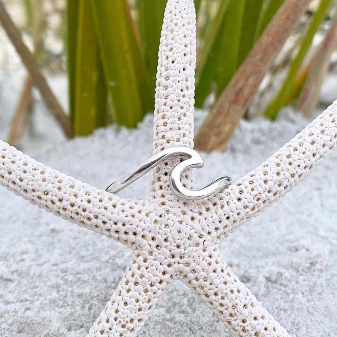 Silver Sea Wave Ring | Sustainable Ocean-Inspired Jewelry