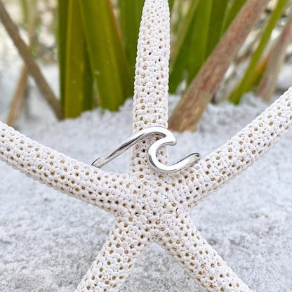 Silver Sea Wave Ring | Sustainable Ocean-Inspired Jewelry