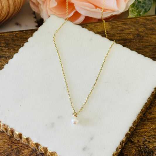 Greta Freshwater Pearl Necklace | Sustainable Ocean-Inspired Jewelry