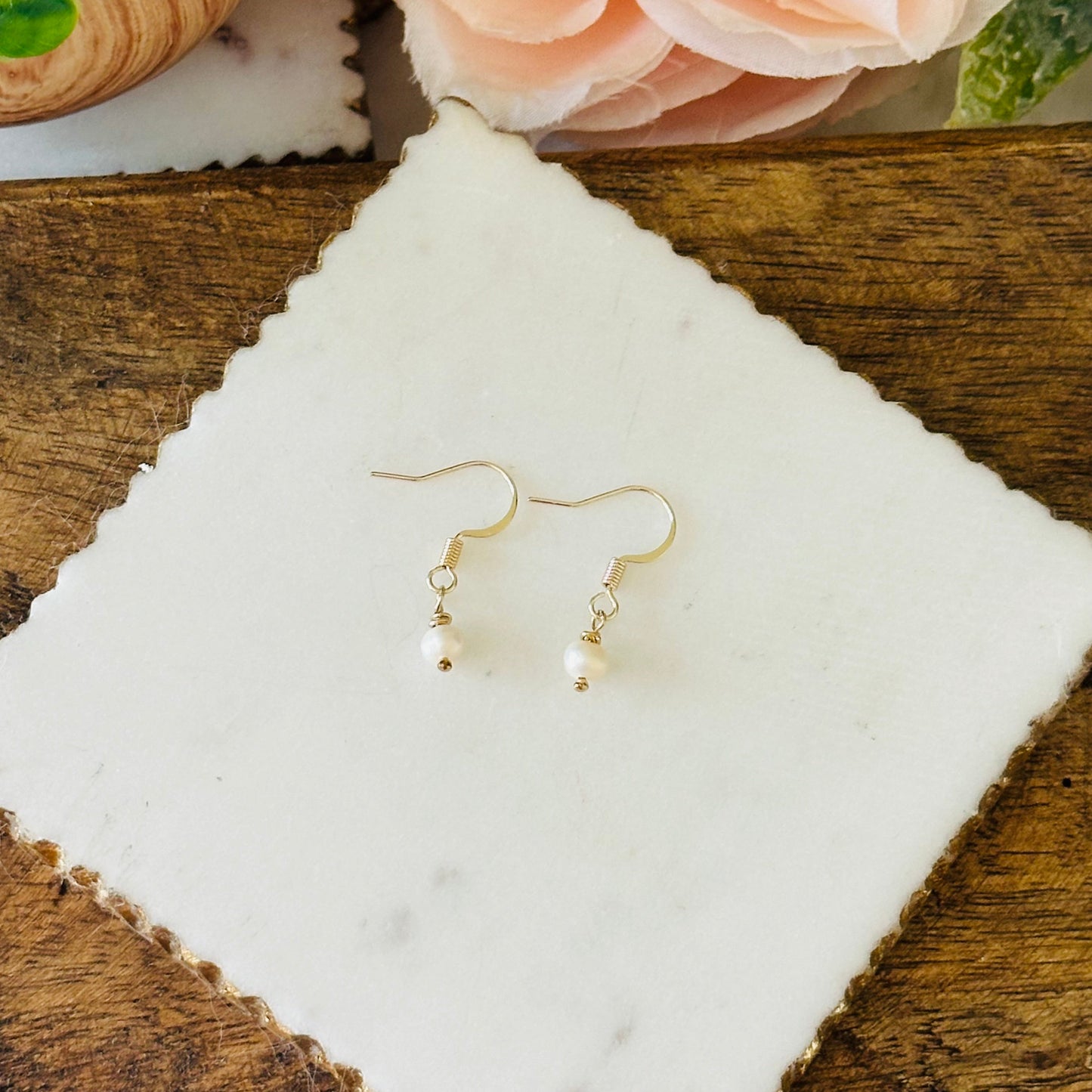 Greta Freshwater Pearl Earrings | Sustainable Ocean-Inspired Jewelry