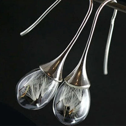 Dandelion Pendant Earring