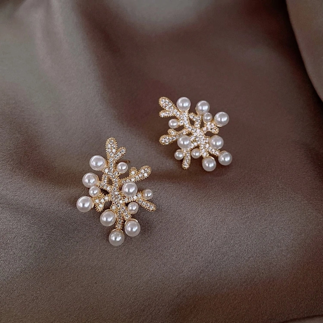 Sea Coral Pearl Earrings | Sustainable Ocean-Inspired Jewelry