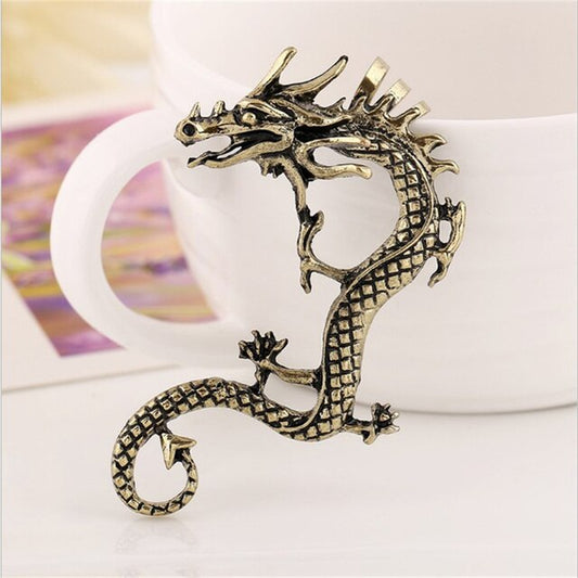 Silver Dragon Earrings