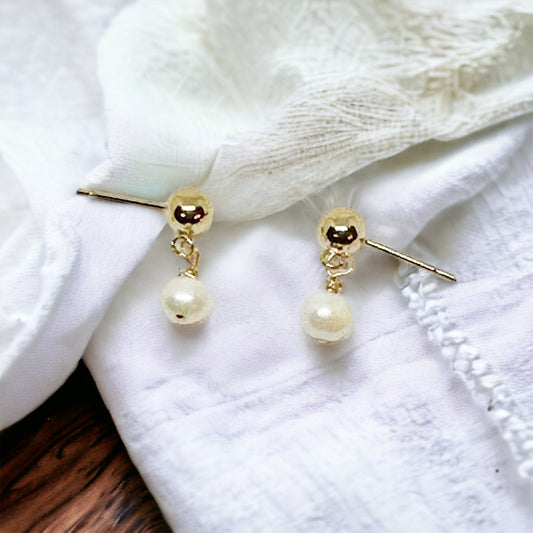 Mini Freshwater Pearl Earrings | Sustainable Ocean-Inspired Jewelry
