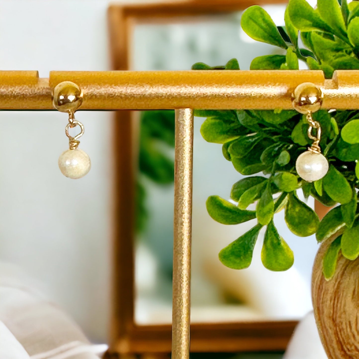 Mini Freshwater Pearl Earrings | Sustainable Ocean-Inspired Jewelry