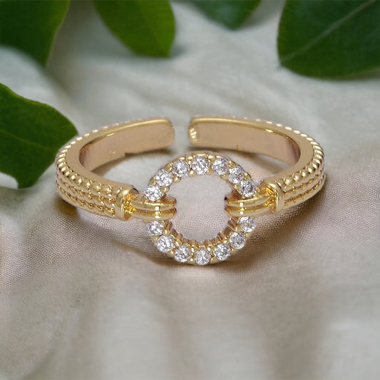 Geena Open Circle Ring