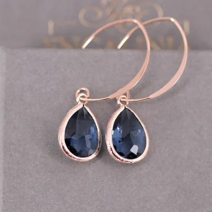 Ocean Blue Crystal Earrings | Sustainable Ocean-Inspired Jewelry