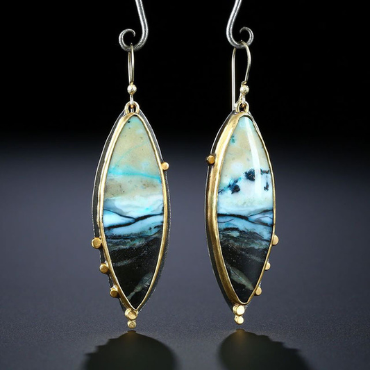 Vintage Ocean Silver Earrings | Sustainable Ocean-Inspired Jewelry