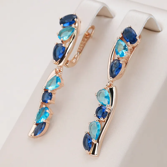 Elegant Oceanic Crystal Earrings | Sustainable Ocean-Inspired Jewelry