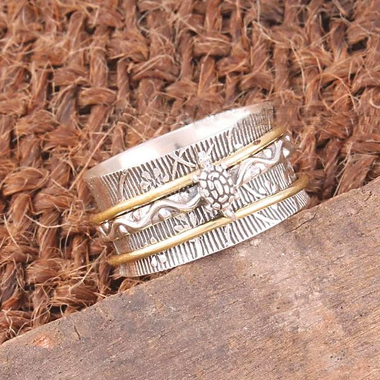 Vintage Silver Turtle Ring | Sustainable Ocean-Inspired Jewelry