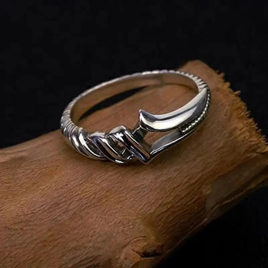 Vintage Silver Sword Adjustable Ring